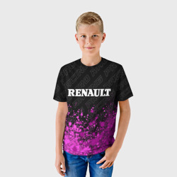 Детская футболка 3D Renault pro racing: символ сверху - фото 2