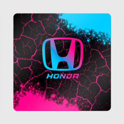 Магнит виниловый Квадрат Honda - neon gradient