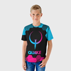 Детская футболка 3D Quake - neon gradient - фото 2