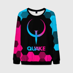 Мужской свитшот 3D Quake - neon gradient