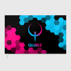 Флаг 3D Quake - neon gradient