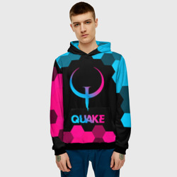 Мужская толстовка 3D Quake - neon gradient - фото 2