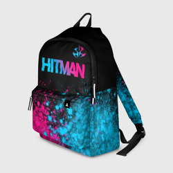 Рюкзак 3D Hitman - neon gradient: символ сверху