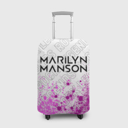 Чехол для чемодана 3D Marilyn Manson rock Legends: символ сверху