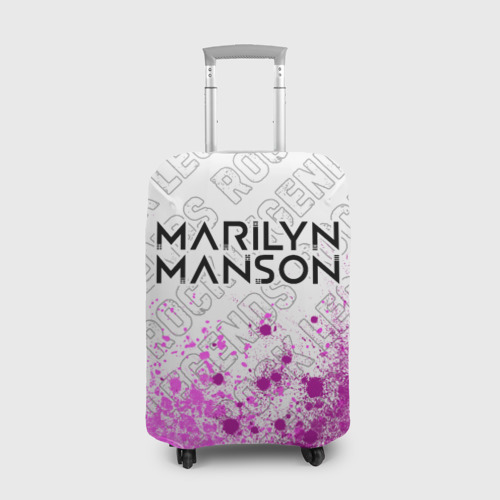 Чехол для чемодана 3D Marilyn Manson rock Legends: символ сверху, цвет 3D печать