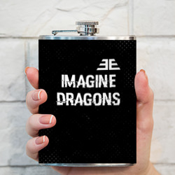 Фляга Imagine Dragons glitch на темном фоне: символ сверху - фото 2
