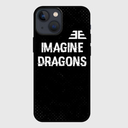 Чехол для iPhone 13 mini Imagine Dragons glitch на темном фоне: символ сверху