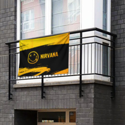 Флаг-баннер Nirvana - gold gradient: надпись и символ - фото 2