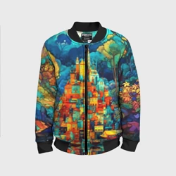 Детский бомбер 3D Сказочный город