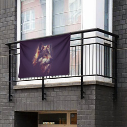 Флаг-баннер Задумчивый волк - фото 2