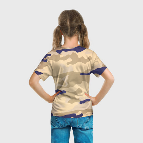 Детская футболка 3D Камуфляжный узор военный, цвет 3D печать - фото 6