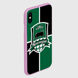 Чехол для iPhone XS Max матовый ФК Краснодар - эмблема - фото 2