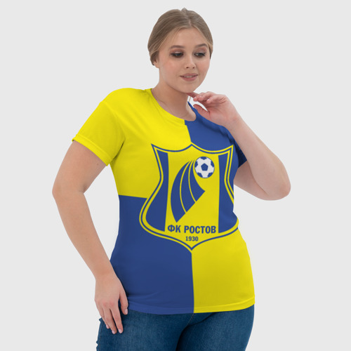 Женская футболка 3D Футбольный Клуб Ростов, цвет 3D печать - фото 6