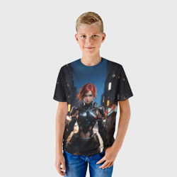 Детская футболка 3D Кибер разведчица штурмовик - фото 2