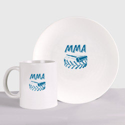 Набор: тарелка + кружка MMA power