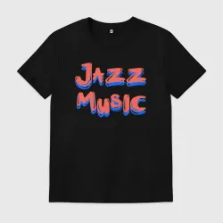 Мужская футболка хлопок Music jazz