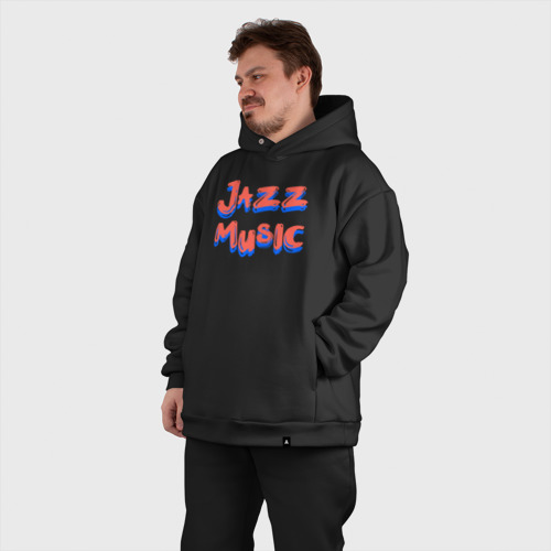 Мужской костюм oversize хлопок с принтом Music jazz, фото #5
