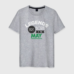 Легенда мая – Мужская футболка хлопок с принтом купить со скидкой в -20%