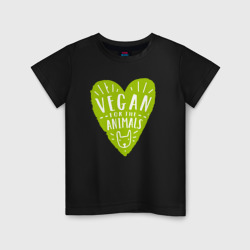 Детская футболка хлопок Vegan for the animals