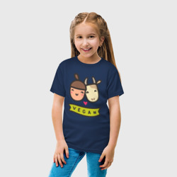 Детская футболка хлопок Vegan loves - фото 2