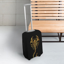 Чехол для чемодана 3D Золотой скорпион - фото 2