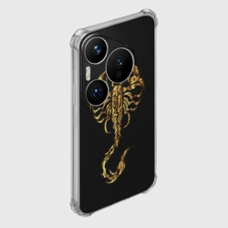 Чехол для Huawei Pura 70 Pro Золотой скорпион - фото 2