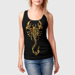 Женская майка 3D Золотой скорпион - фото 2