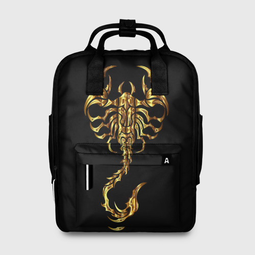 Женский рюкзак 3D Золотой скорпион