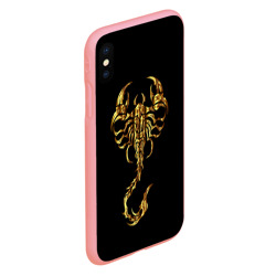 Чехол для iPhone XS Max матовый Золотой скорпион - фото 2