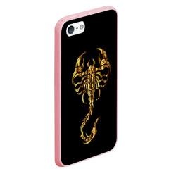 Чехол для iPhone 5/5S матовый Золотой скорпион - фото 2