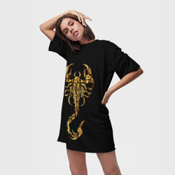 Платье-футболка 3D Золотой скорпион - фото 2