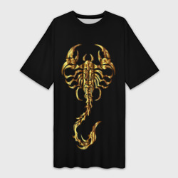 Платье-футболка 3D Золотой скорпион