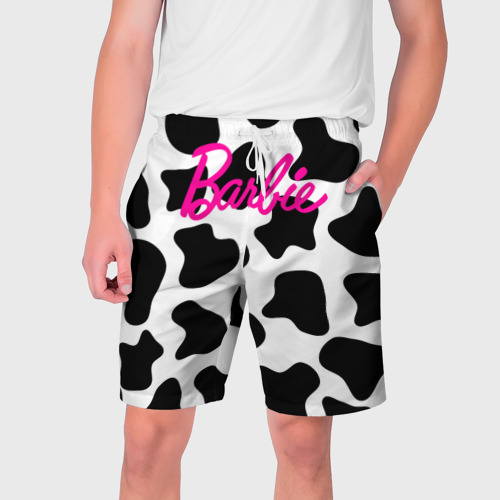 Мужские шорты 3D Коровий паттерн - Барби, цвет 3D печать