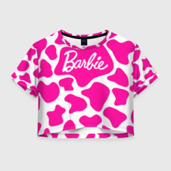 Женская футболка Crop-top 3D Животный паттерн - Барби