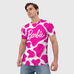 Мужская футболка 3D Животный паттерн - Барби - фото 2