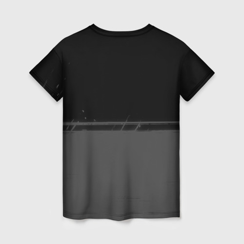 Женская футболка 3D Beastars glitch на темном фоне: символ сверху, цвет 3D печать - фото 2