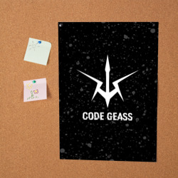 Постер Code Geass glitch на темном фоне - фото 2