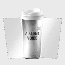 Термокружка-непроливайка A Silent Voice glitch на светлом фоне: символ сверху - фото 2