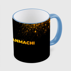 Кружка с полной запечаткой DanMachi - gold gradient: надпись и символ