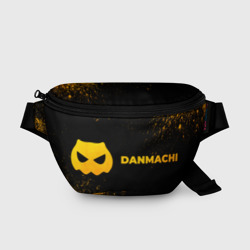 DanMachi - gold gradient: надпись и символ – Поясная сумка 3D с принтом купить