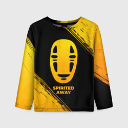 Детский лонгслив 3D Spirited Away - gold gradient