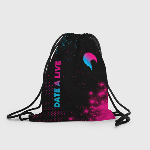 Рюкзак-мешок 3D Date A Live - neon gradient: надпись, символ