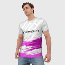 Мужская футболка 3D Chevrolet pro racing: символ сверху - фото 2