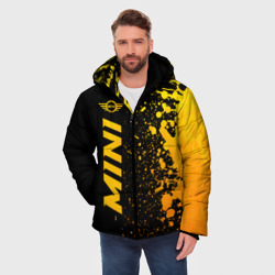 Мужская зимняя куртка 3D Mini - gold gradient: по-вертикали - фото 2