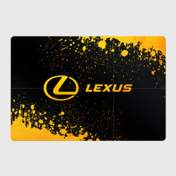 Магнитный плакат 3Х2 Lexus - gold gradient: надпись и символ
