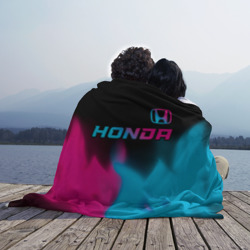 Плед 3D Honda - neon gradient: символ сверху - фото 2