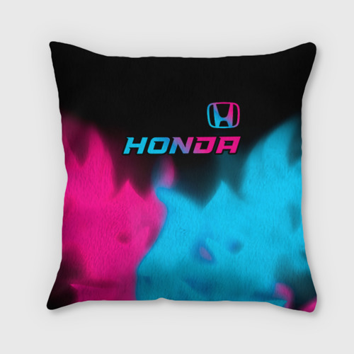 Подушка 3D Honda - neon gradient: символ сверху