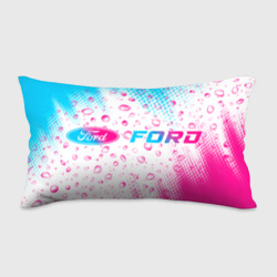 Подушка 3D антистресс Ford neon gradient style: надпись и символ