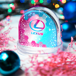 Игрушка Снежный шар Lexus neon gradient style - фото 2