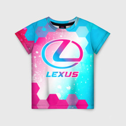 Lexus neon gradient style – Детская футболка 3D с принтом купить со скидкой в -33%